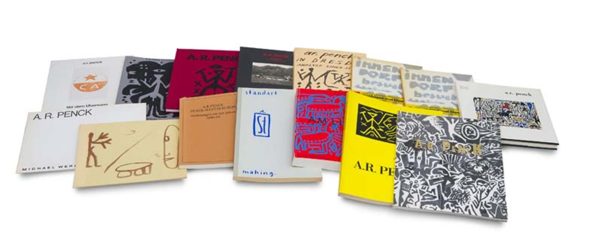 Künstlerbücher - - Penck, A.R. (d.i. Ralf Winkler). Sammlung von 26 Ausstellungskatalogen und