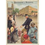 Plakate - 1. Weltkrieg - - Sammlung von 6 Plakaten des 1. Weltkriegs und der Folgezeit zu sozialen