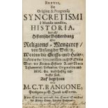 Sondersammlung Pietismus und Katholizismus - Pommern - - Rango, Konrad Tiburtius. Brevis, De Origine