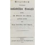 Botanik - - Verzeichniß derjenigen innländischen Gewächse welche im Garten der Flora gepflanzt