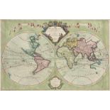 Weltkarte - - Mappe-Monde. Dreßé sur les Observations de M.rs de l'Academie Royale des Sciences.