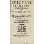 Epiktet, Politanus u. Schegk. Epicteti Stoici philosophi enchiridion. Cum Angeli Politani