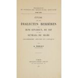 Afrika - Nordafrika - - Renisio, A. Étude sur les Dialectes Berbères des Beni Iznassen, du rif et