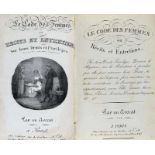 Frauen - - Guichard, Auguste-Charles. Le code des femmes ou récits et entretiens ... Mit gestoch.