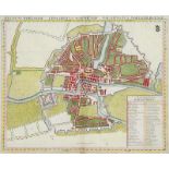 Königsberg - - Plan von der Stadt Königsberg. Regnum Borussiae Episcopatus Warmiensis Palatinatus