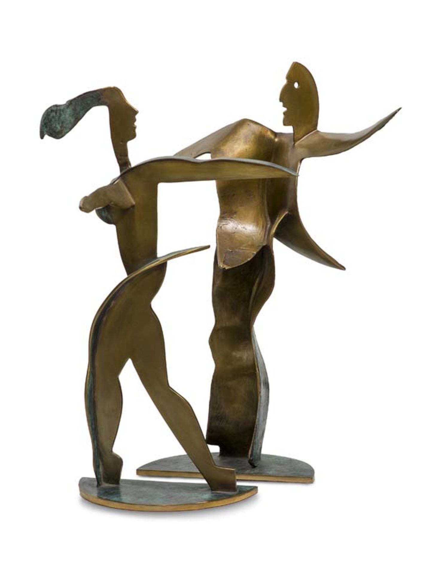 Pop-Art - - Jones, Allen. (1937 Southampton). Dancing Couple. 2002. Bronzeskulptur mit