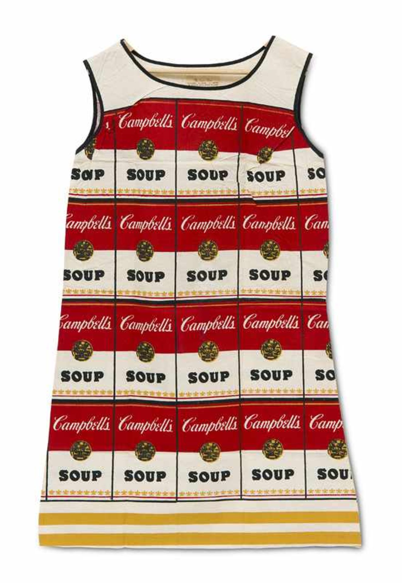 Untitled (Souper Dress). 1968: Colour serigraph on cotton cellulose 95 x 57 cm. With slight smoothed