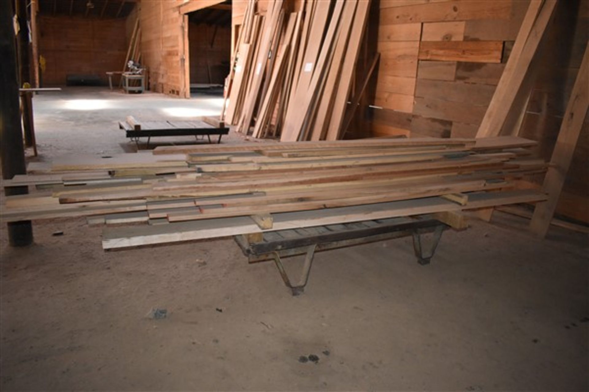 Heavy Duty Material Pallet w/ Misc. Rough Cut Lumber - Image 4 of 4