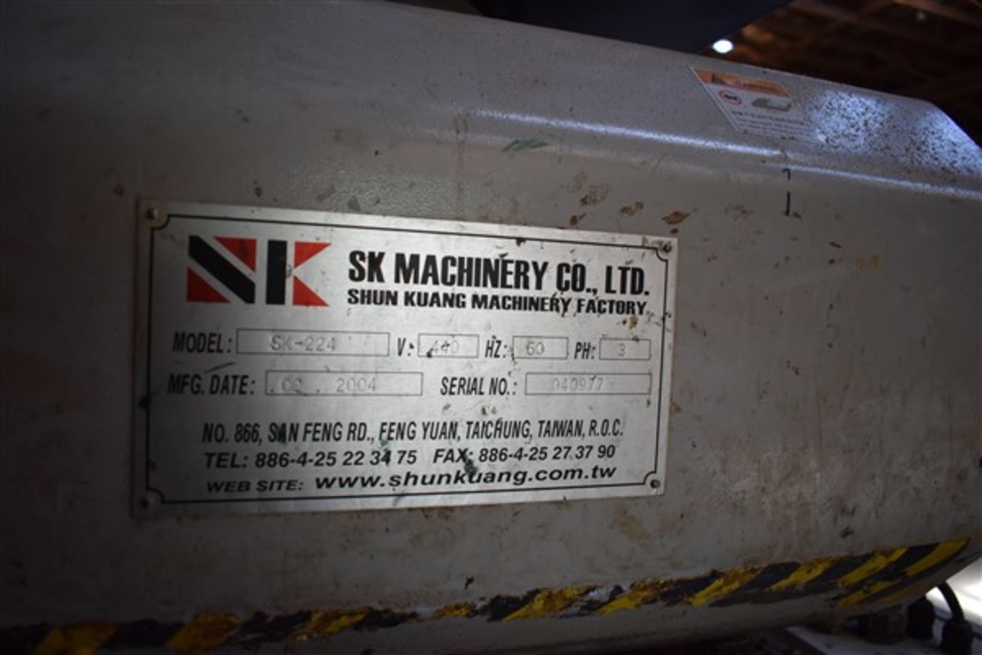 SK Machinery Planer - Image 3 of 6