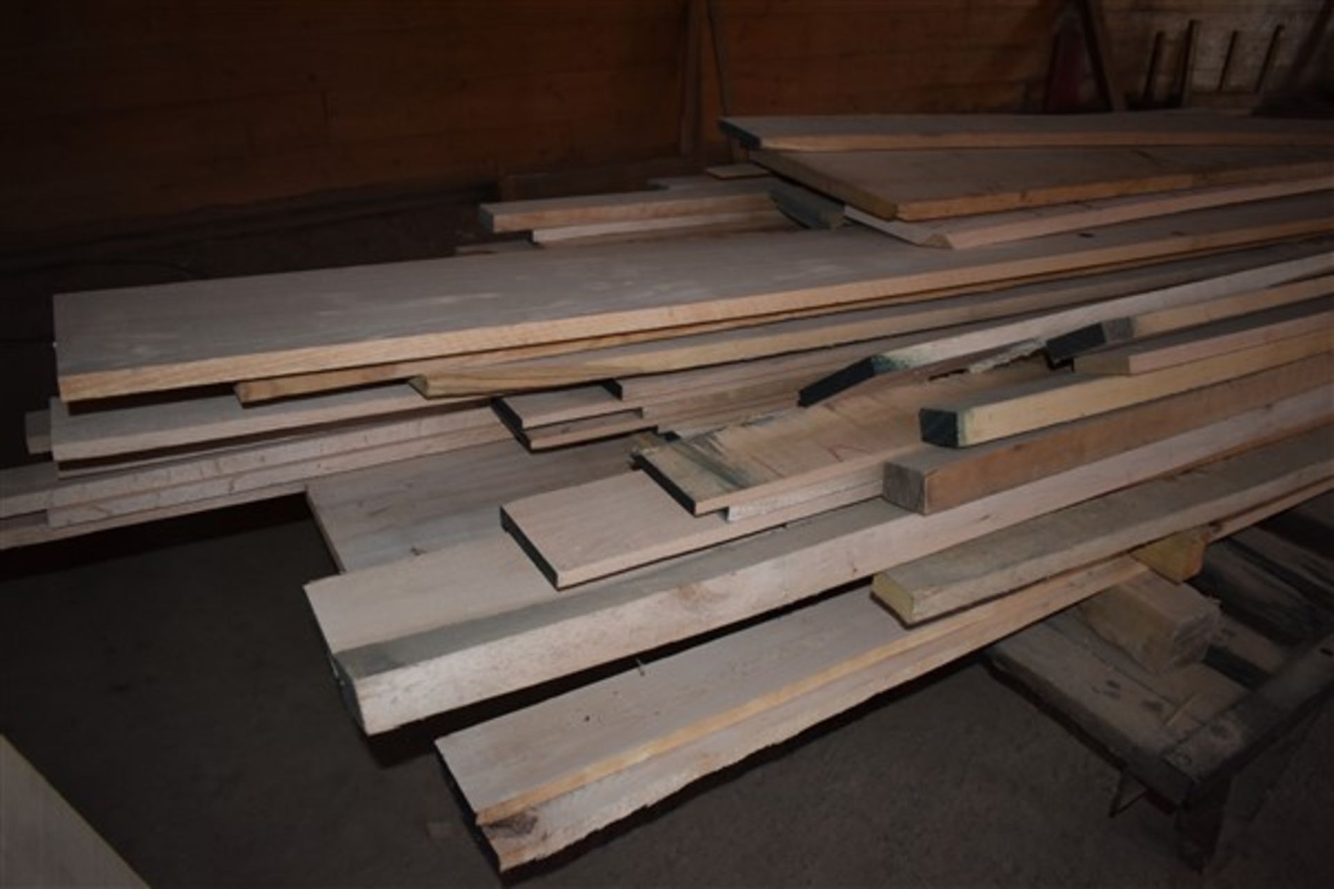 Heavy Duty Material Pallet w/ Misc. Rough Cut Lumber - Image 3 of 4