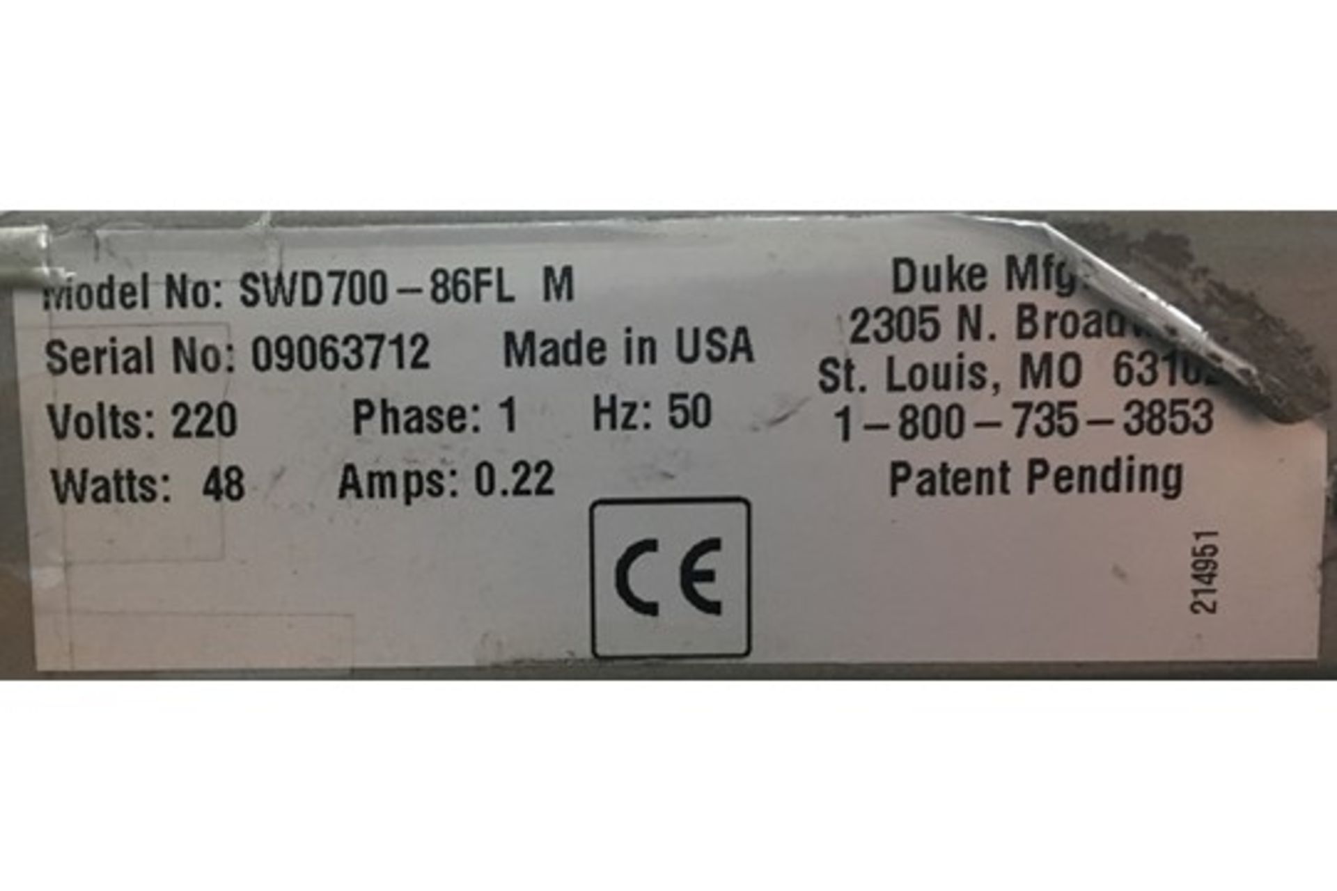 Duke SWD700-86FL M Chilled & Display Unit - Image 6 of 7