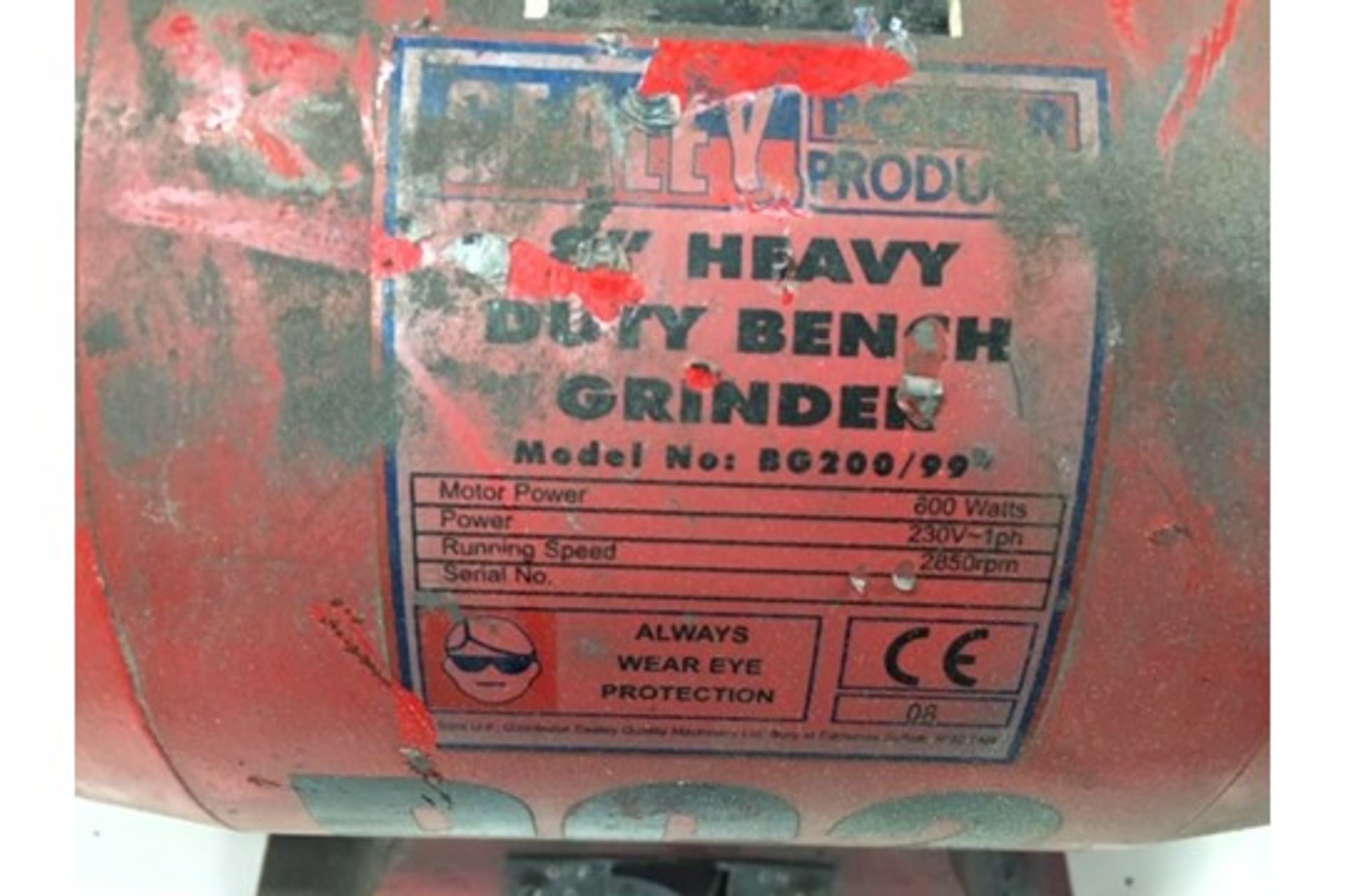 Sealey 8" Heavy Duty Grinder - Bild 2 aus 2