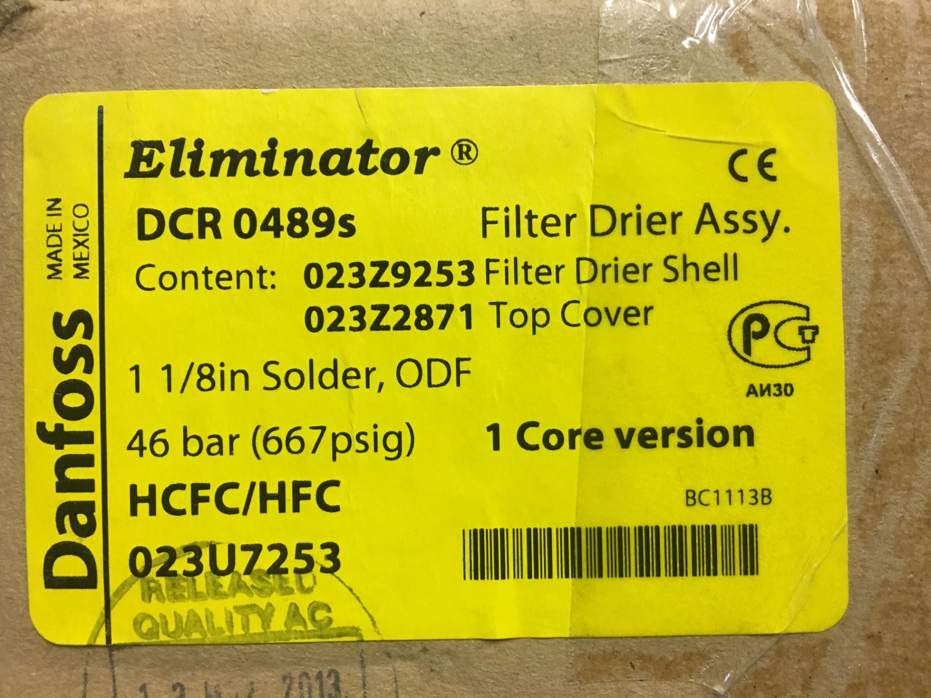 6 x Danfloss DCR14895 Filters - Image 2 of 2