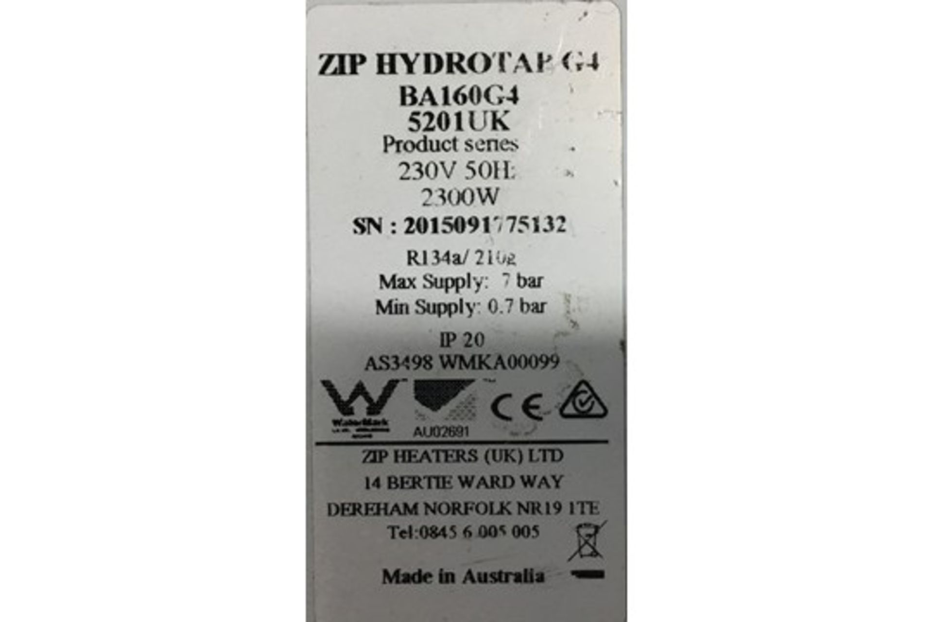 Zip Hydrotap G4 Water Boiler - Image 3 of 3