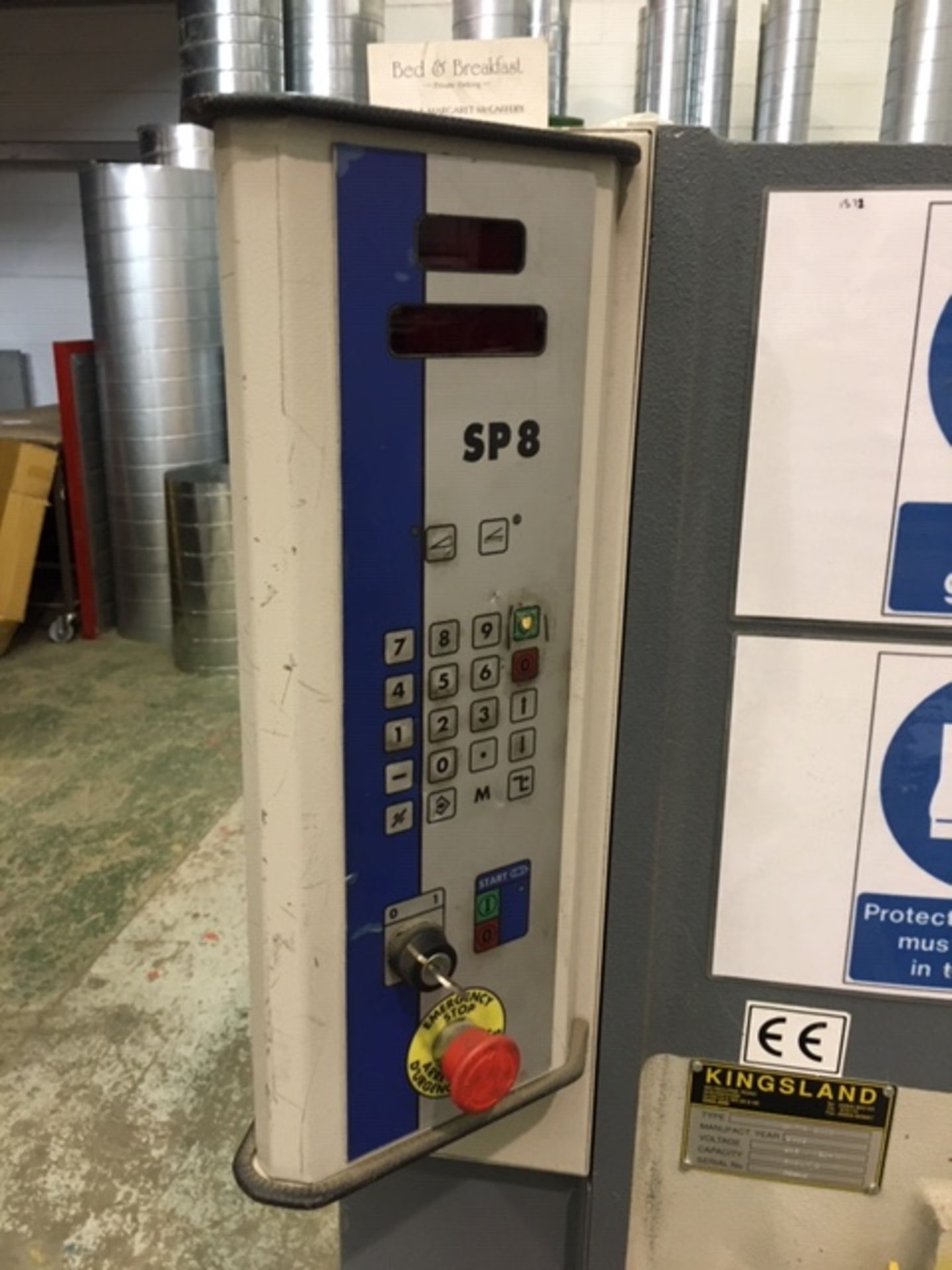 Kingsland 3000/6 Guillotine w/ SP8 Control Panel - Bild 7 aus 8