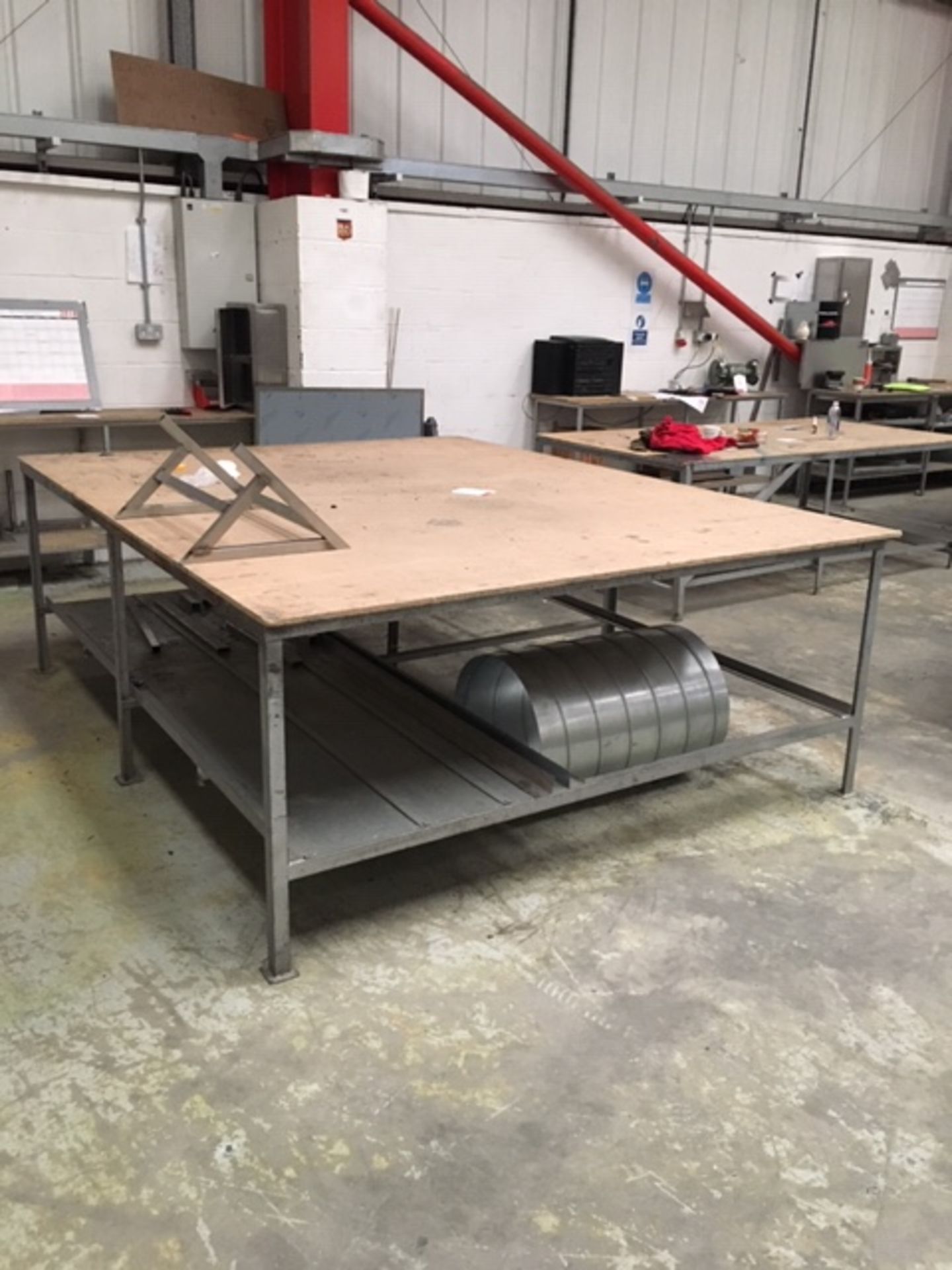 6 x Wooden Workshop Tables - Various Sizes - Please See Pictures