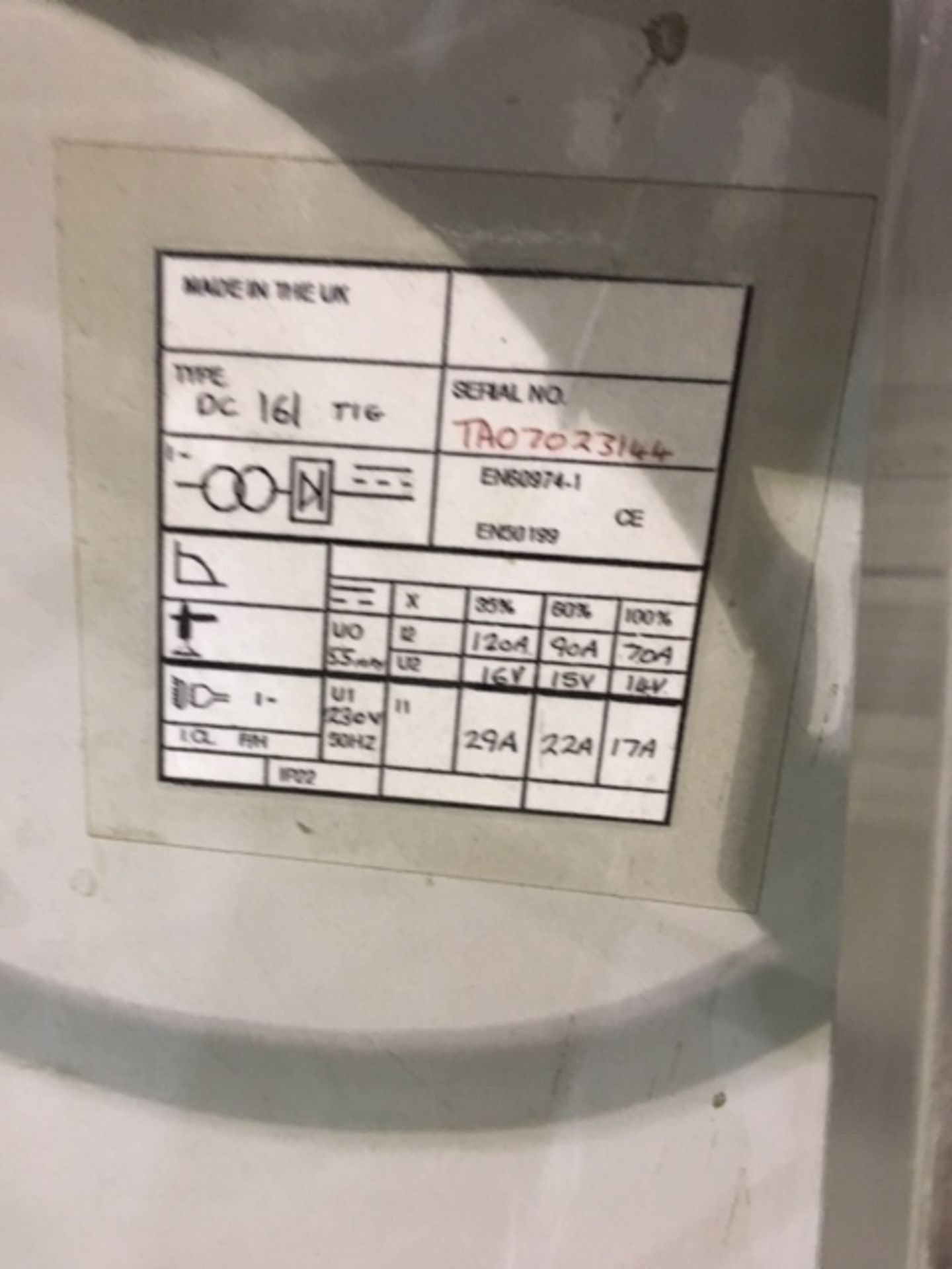 TecArc DC161 TIG Welder - Image 4 of 4