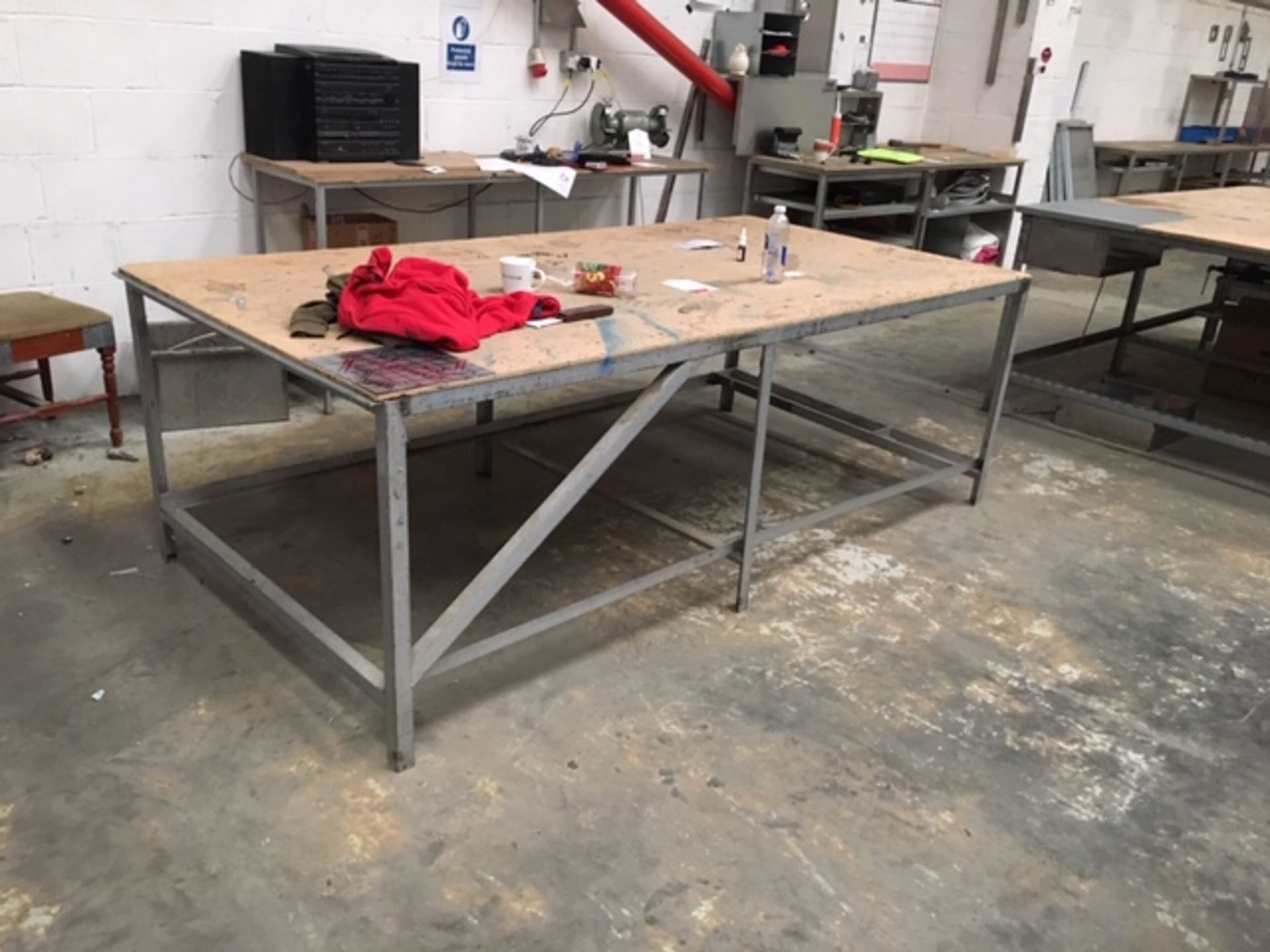 6 x Wooden Workshop Tables - Various Sizes - Please See Pictures - Image 2 of 5