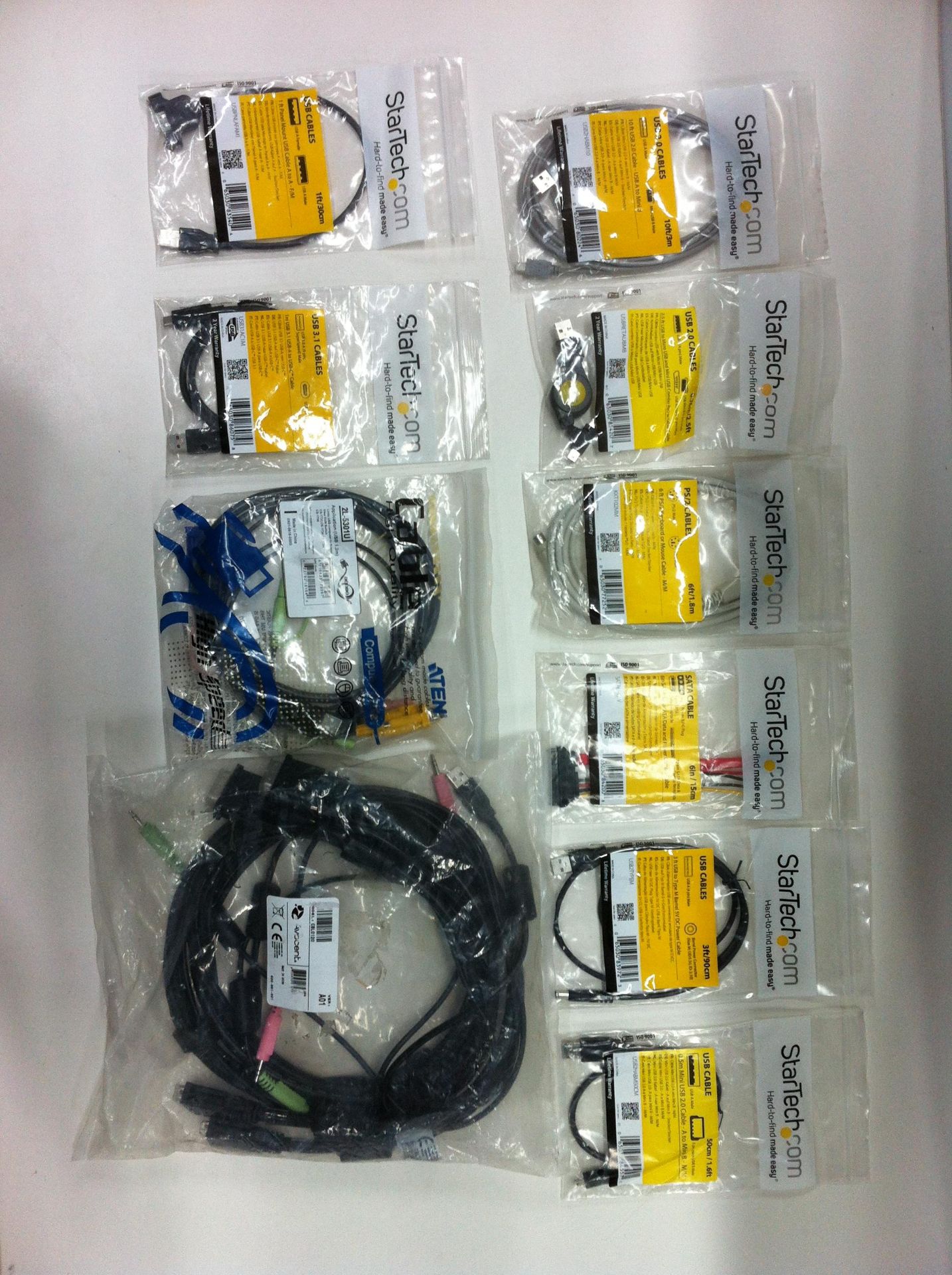 150 x Various IT Accessories as Per Description - Inc: Power Cables, USB Cables, Adapters & HDD - RR