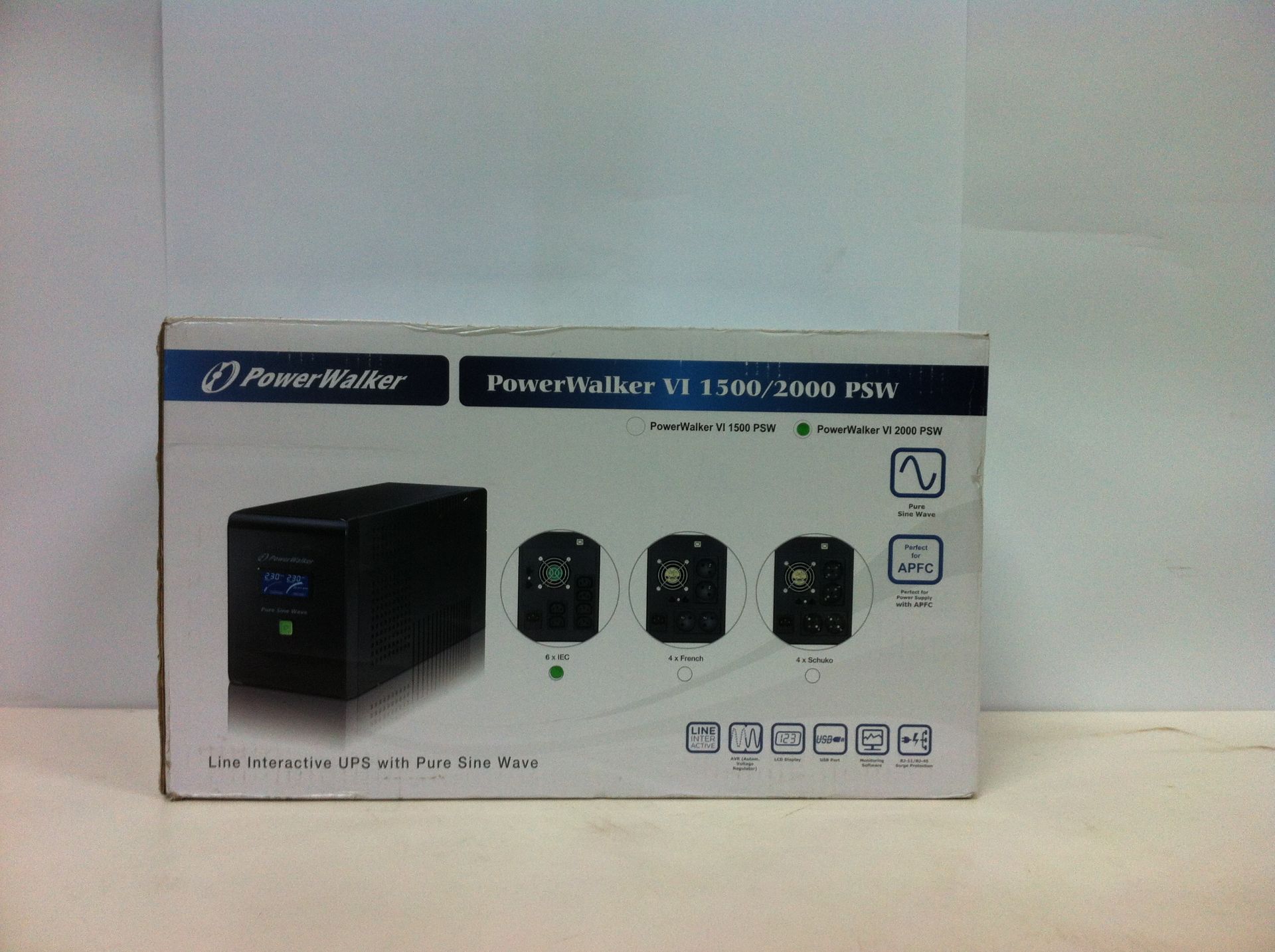 PowerWalker VI 2000 PSW/UK Pure Sine Wave IEC UPS 1400W - RRP £279.99