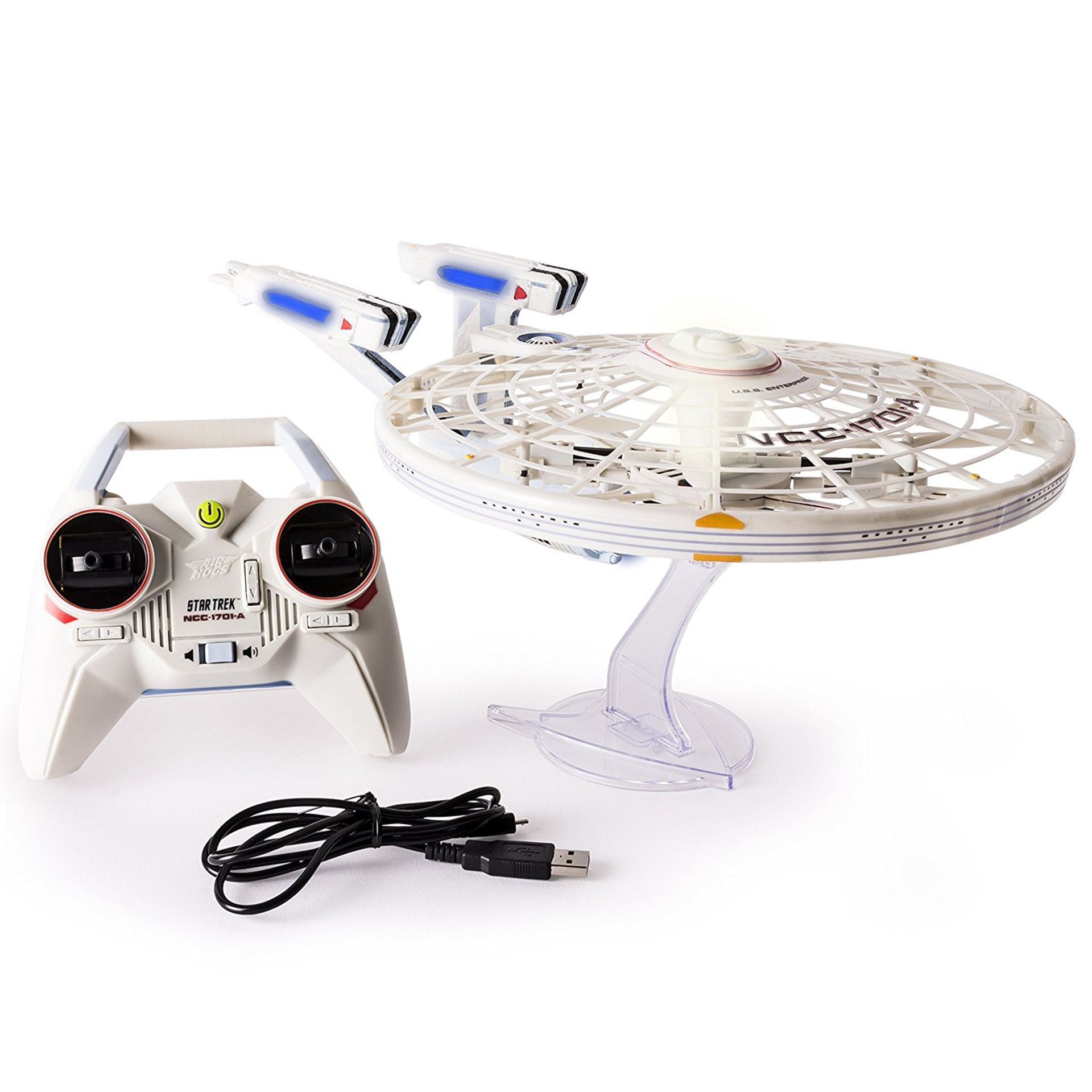 8 x Air Hogs Star Trek USS Enterprise NCC1701-A Remote Control Light and Sound 6027406 | 77898822040 - Image 2 of 2