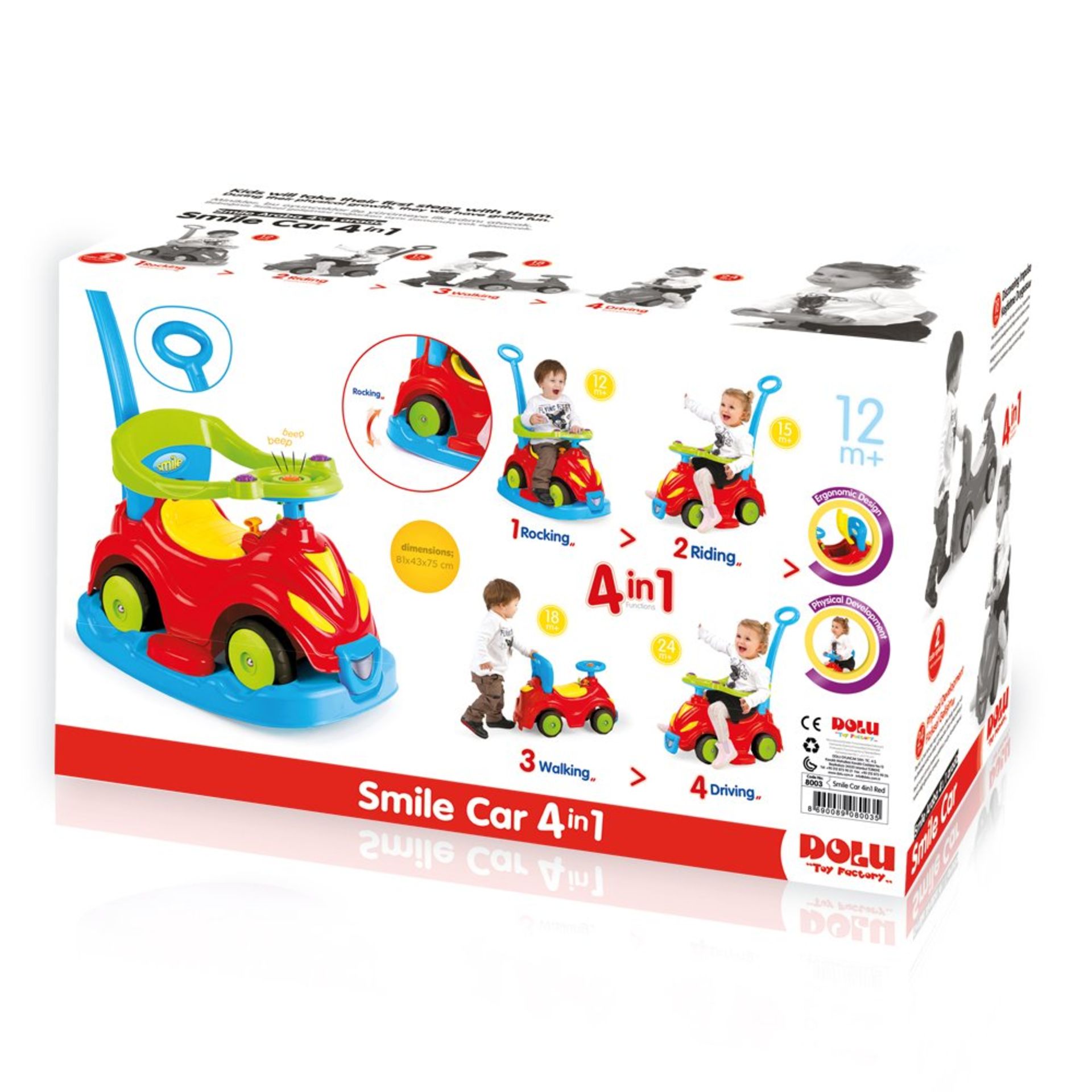 2 x Dolu 705 8003 4-in-1 Smile Car | 789213101932 | RRP £ 99.78 - Image 3 of 3