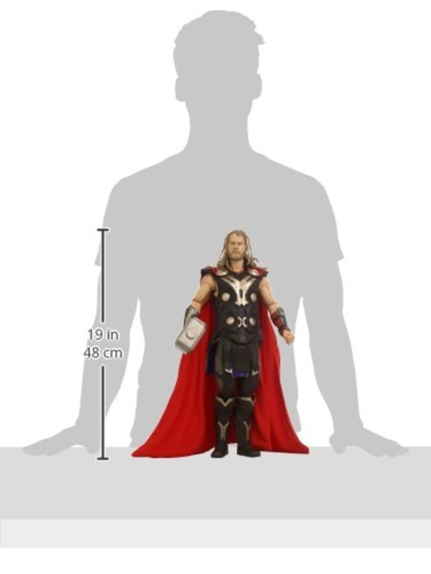 2 x Marvel 61236 1:4 Scale "Avengers Thor" Action Figure | 634482612361 | RRP £ 150.54 - Image 3 of 3