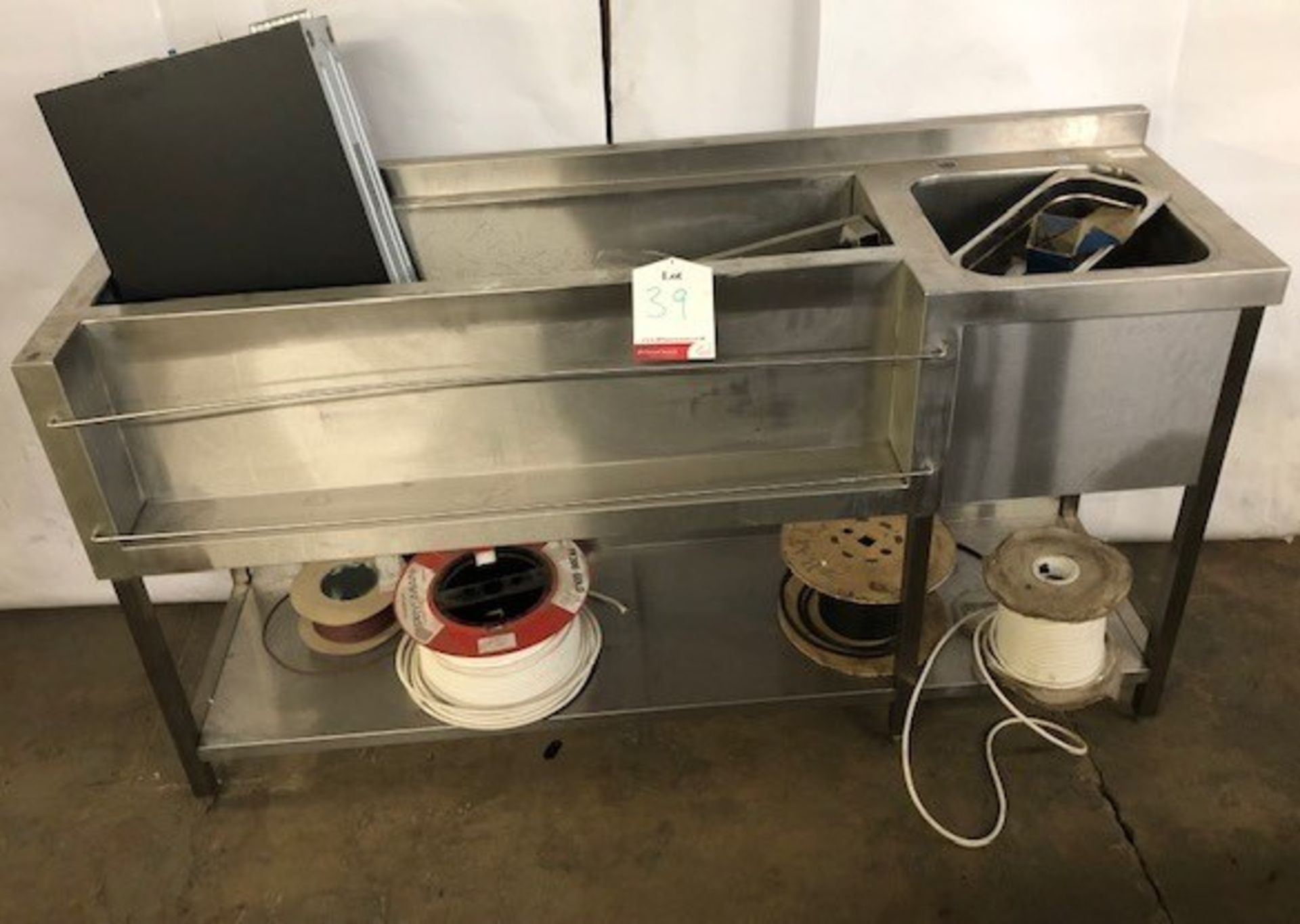 Stainless Steel Sink Unit w/ Drainer & Undershelf