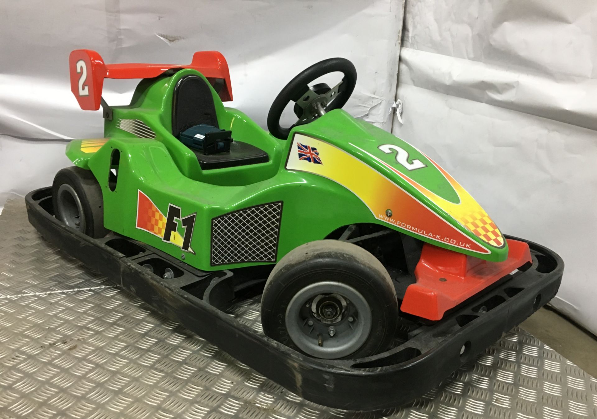 Formula K 'F1' Kids Pay & Ride Go Kart w/ Battery Charger