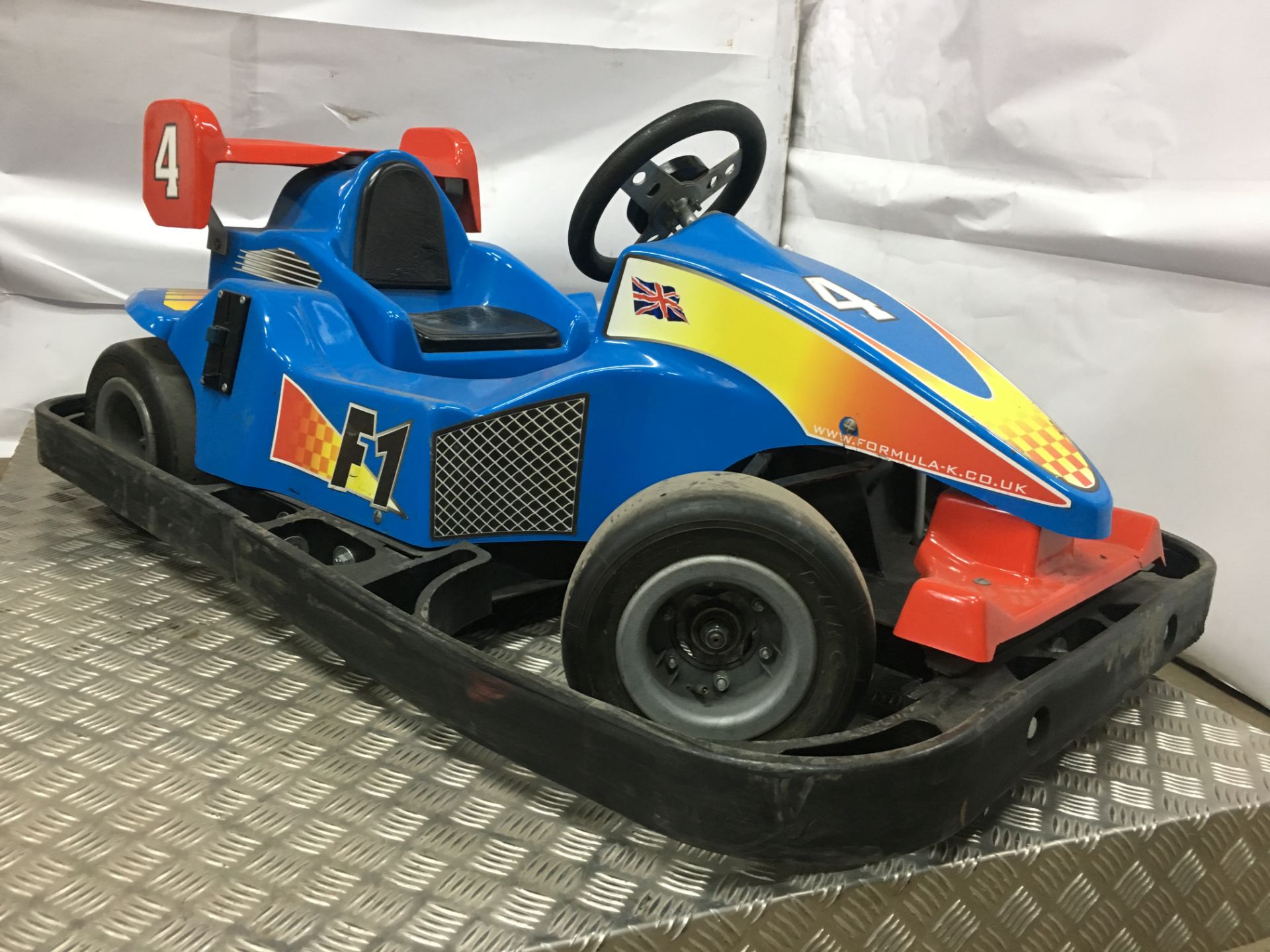 Formula K 'F1' Kids Pay & Ride Go Kart w/ Battery Charger