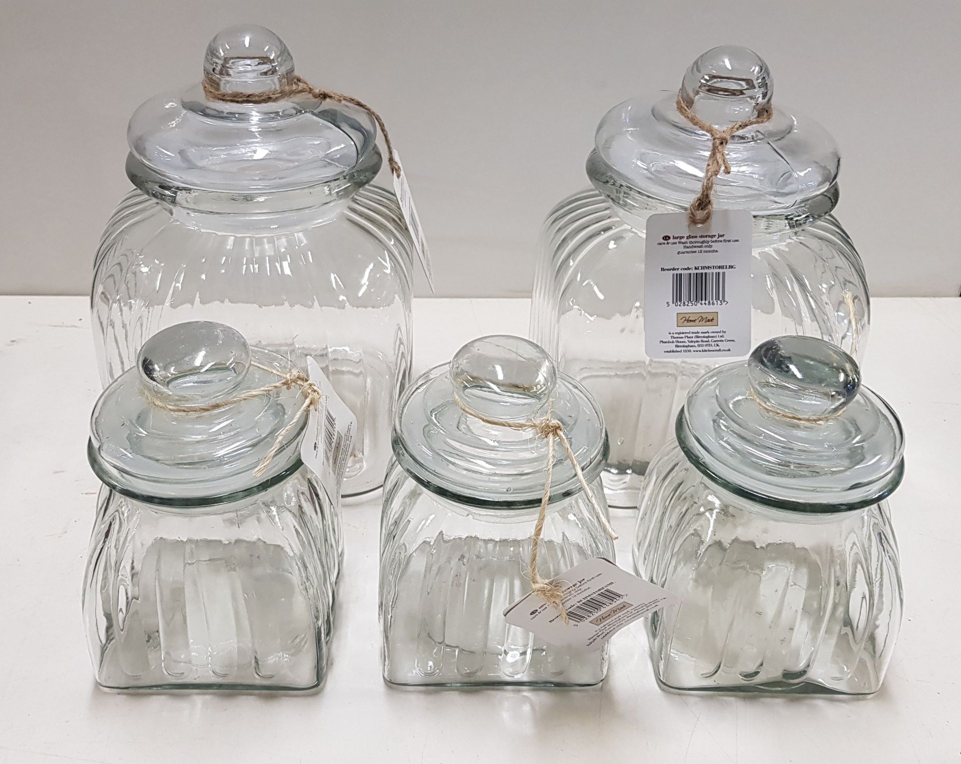45 x Various storage jars/tins. See description.