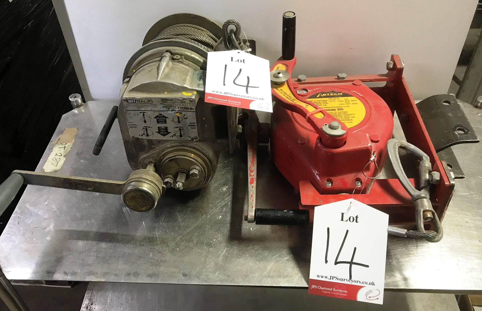 2 x Various lifitng winches - please see pictures & further description