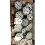 11 x Various Wika pressure gauges - as pictured