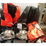 Quantity of breathing apparatus incl: vests and cylinder backpacks