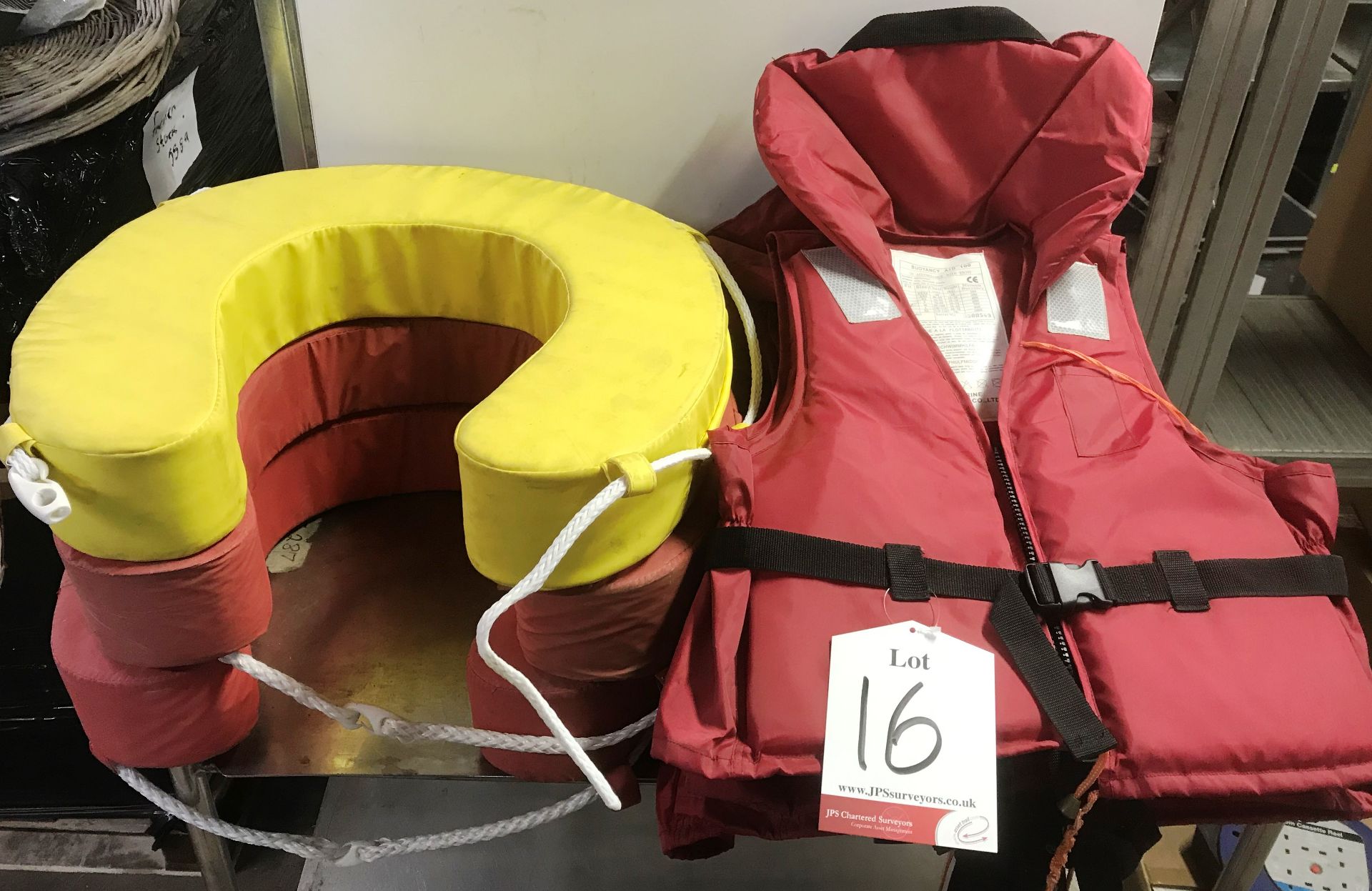 Quantity of buoyancy aids incl: vests & horseshoe buoy