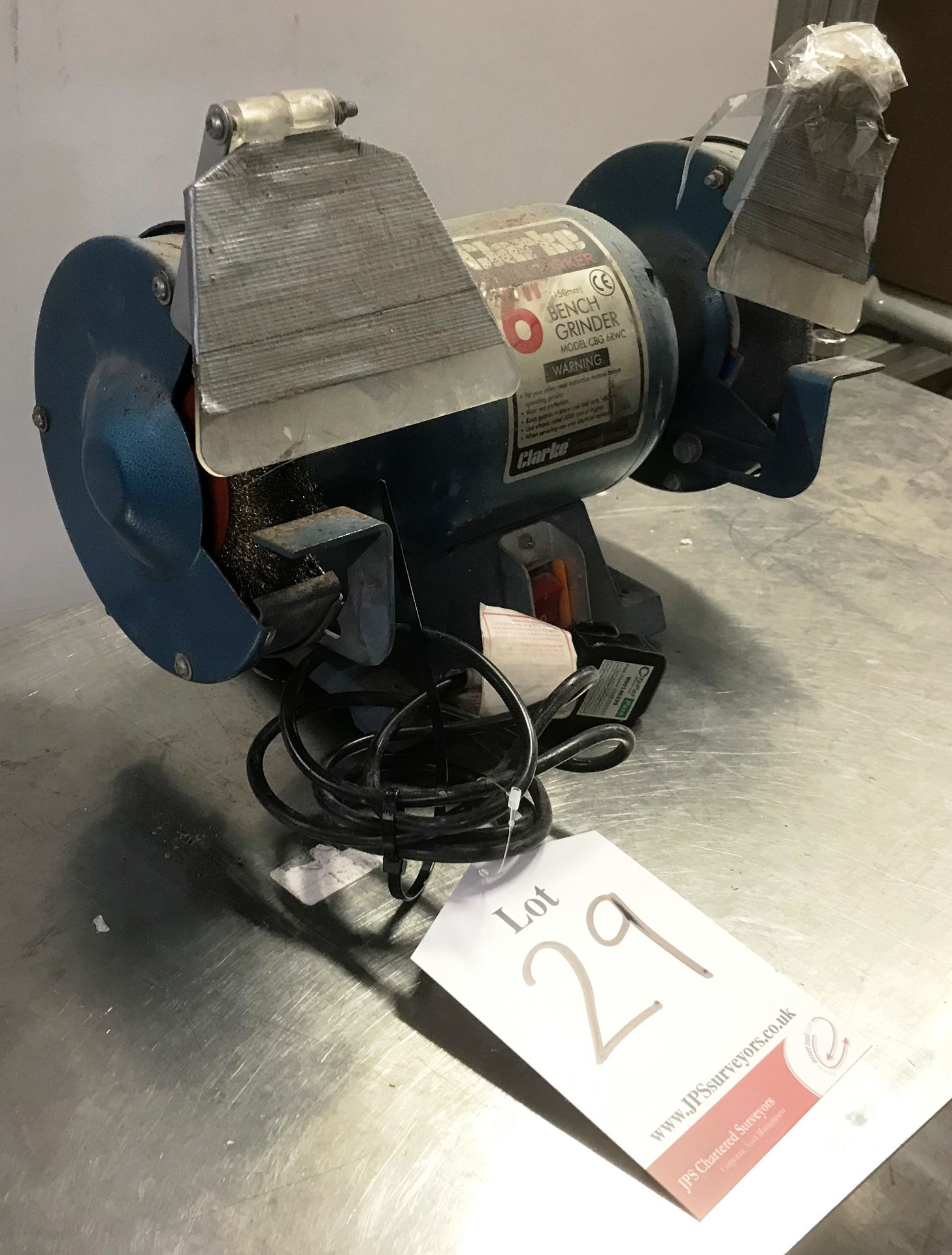 Clarke 6" CBG 6RWC double ended bench grinder - Image 2 of 3