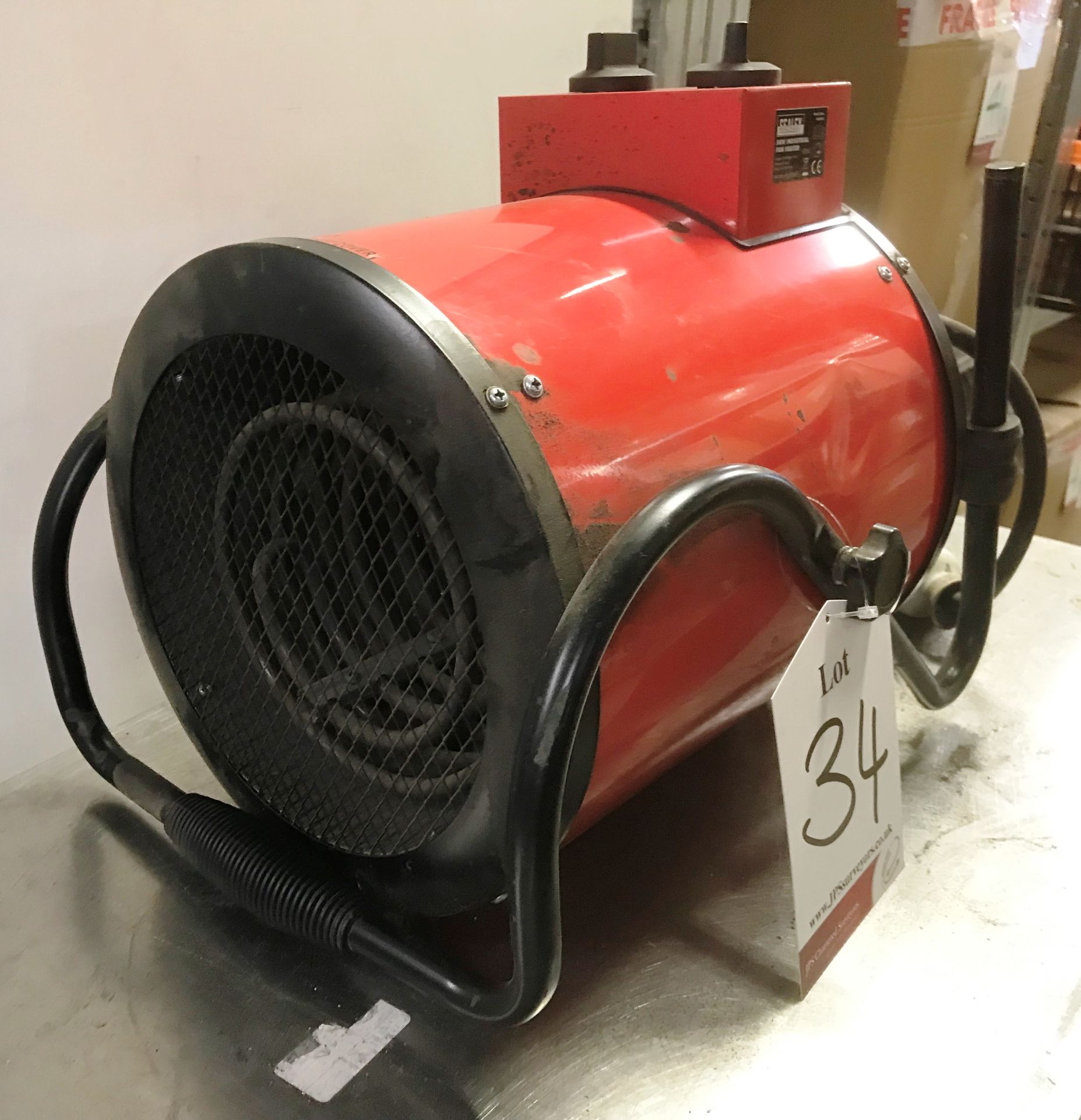 Sealey 5KW EH5001 industrial fan heater - Image 2 of 3