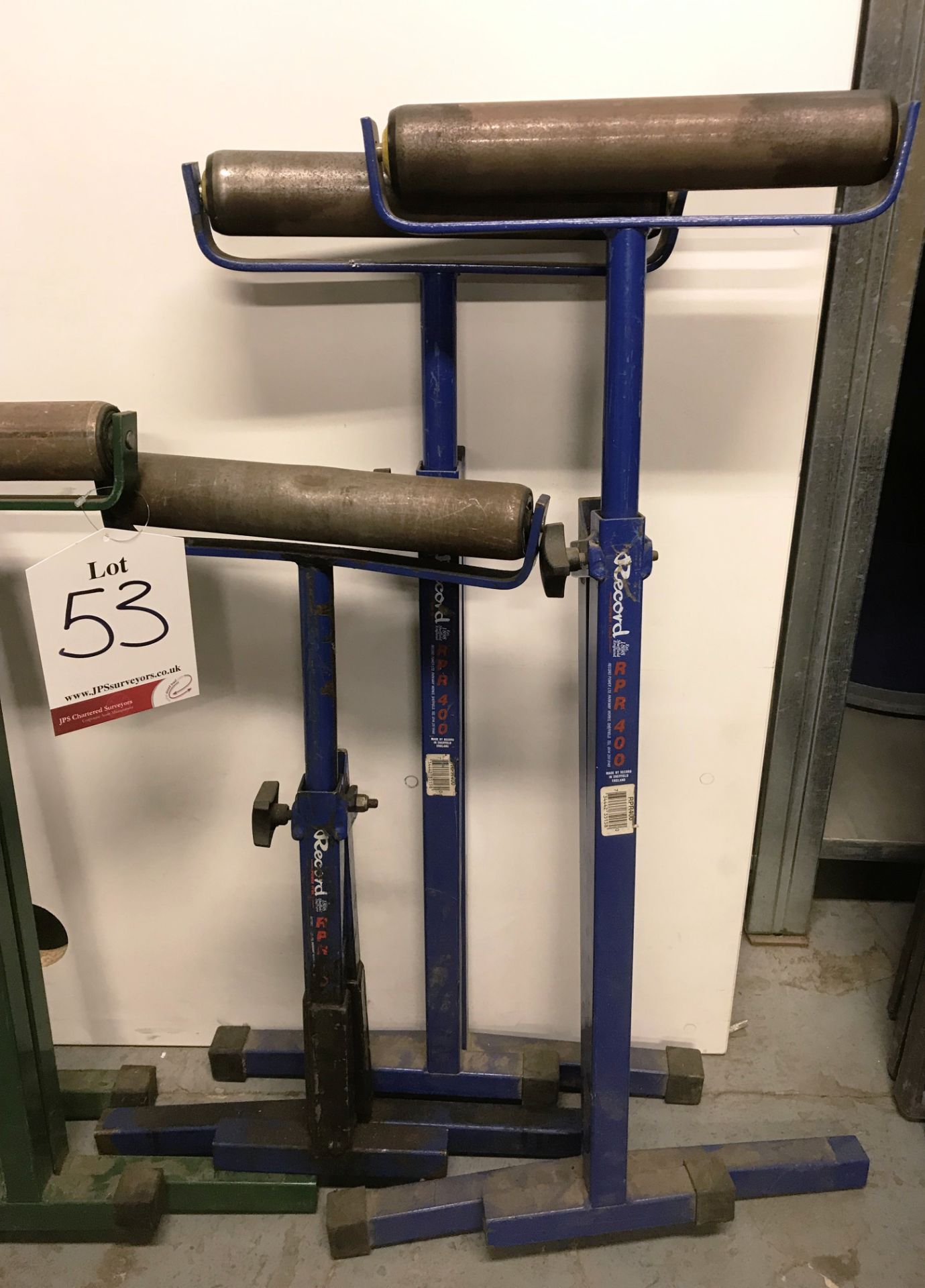 5 x Various Record RPR 400 adjustable roller stands - Image 3 of 4