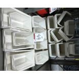 24 x Barton stackable tote bins - sizes: 3 & 4