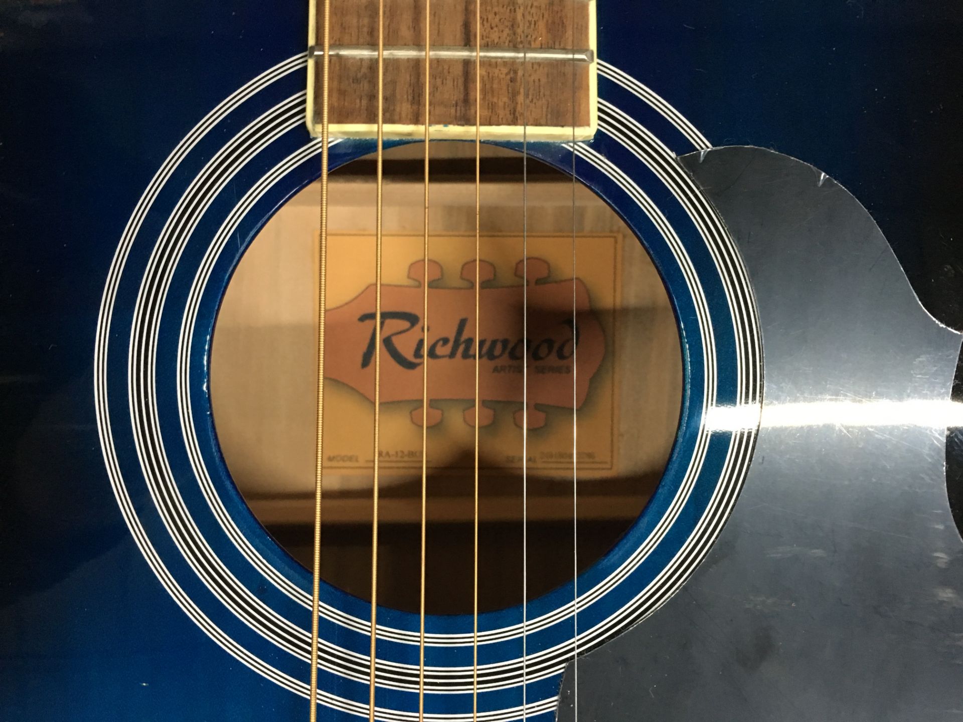 Richwood Artist Acoustic Guitar in Blue | New | In Bag | RRP £129 - Image 3 of 4