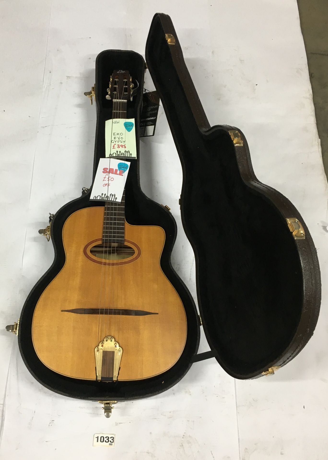 Eko Evo Gypsy Acoustic Guitar | New | In Case | RRP £395