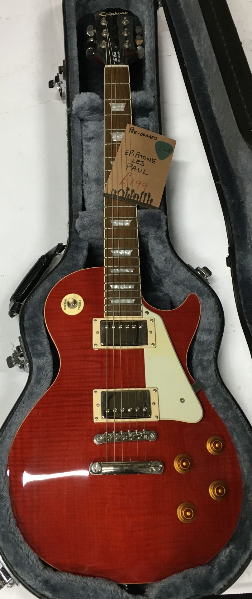 Les Paul Epiptone Electric Guitar in Red | In Case | Pre-owned | RRP £199 - Image 2 of 3