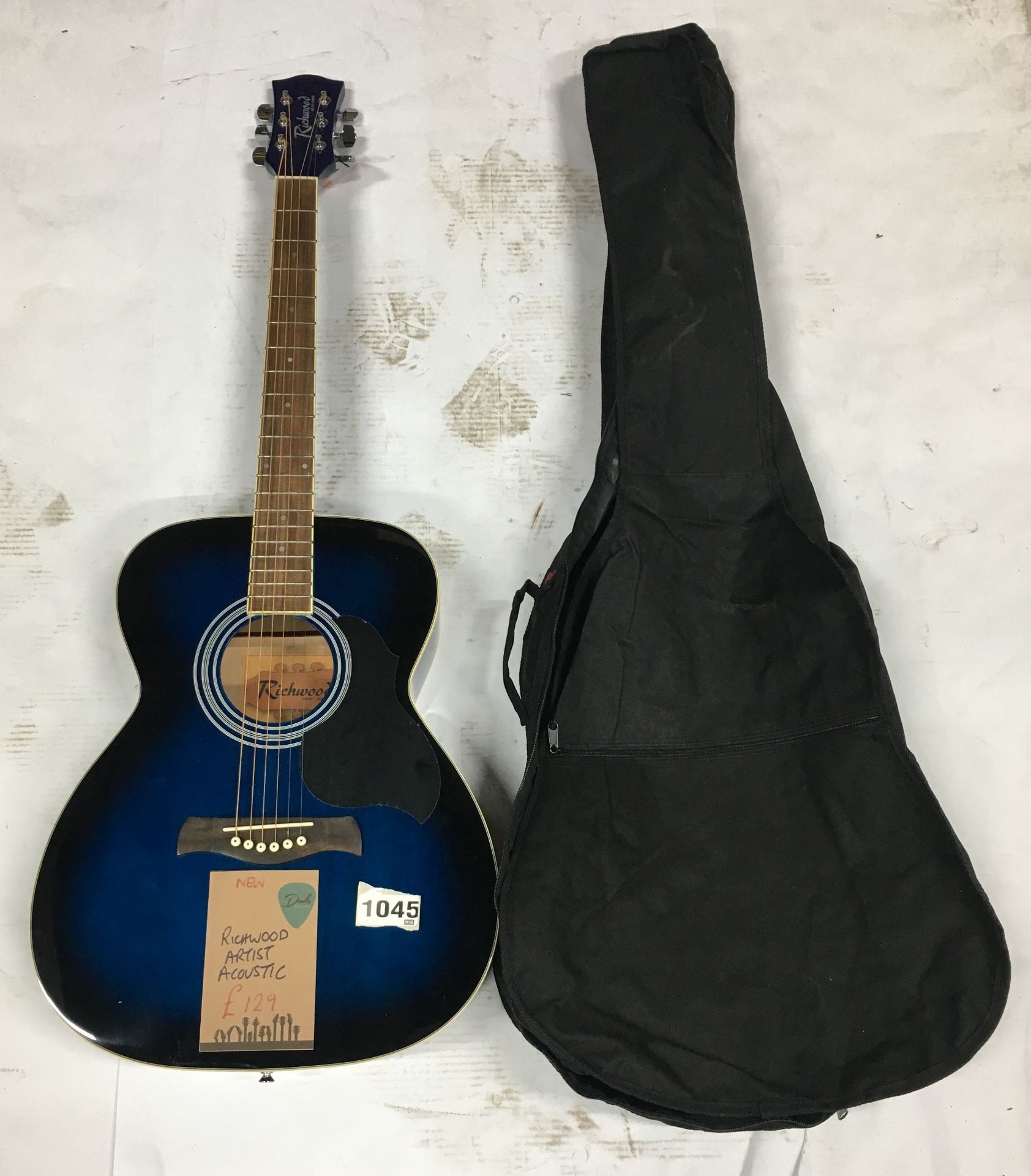 Richwood Artist Acoustic Guitar in Blue | New | In Bag | RRP £129