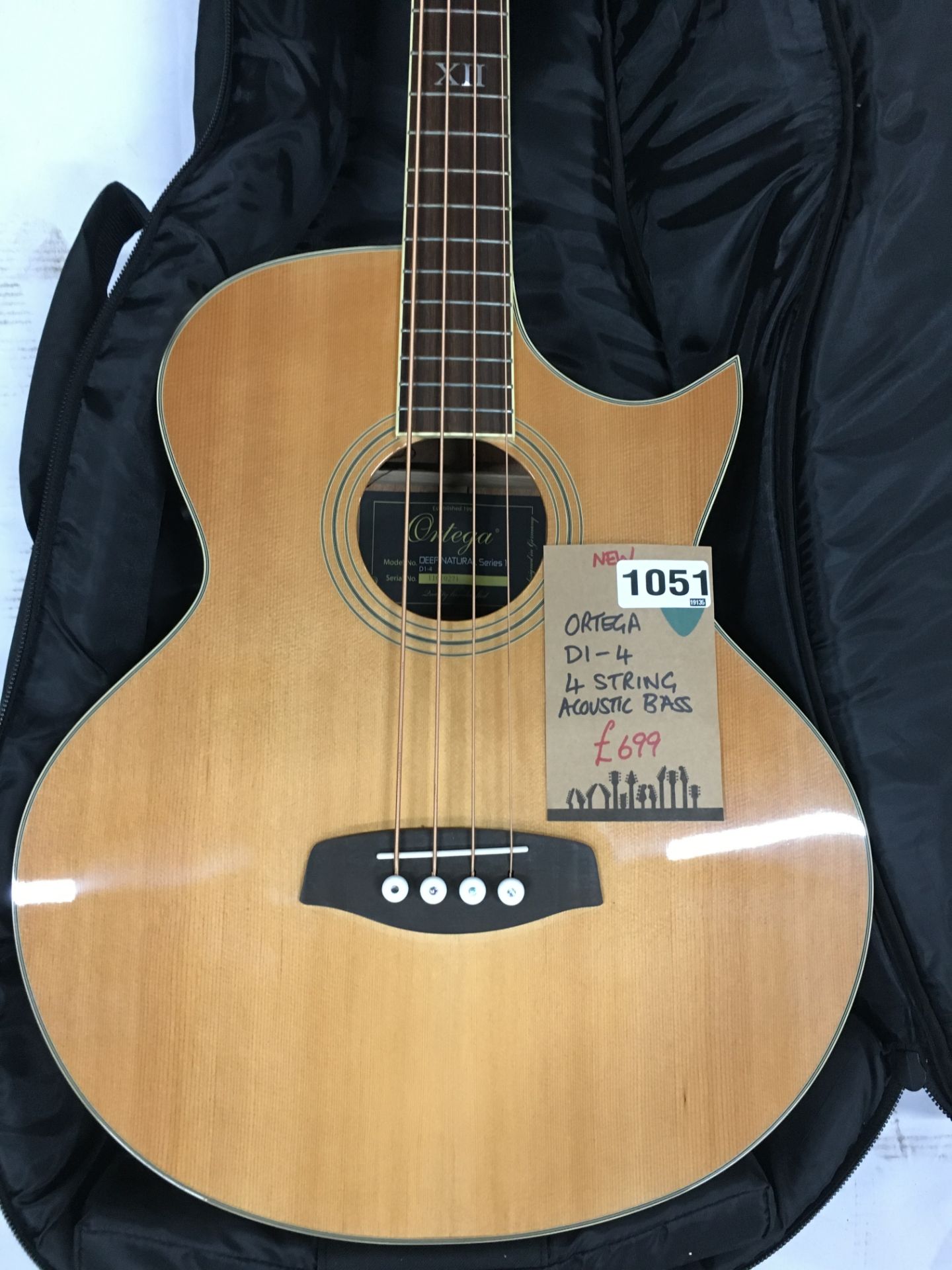 Ortega DI-4 4 String Acoustic Bass Guitar | New | In Case | RRP £699 - Image 3 of 4