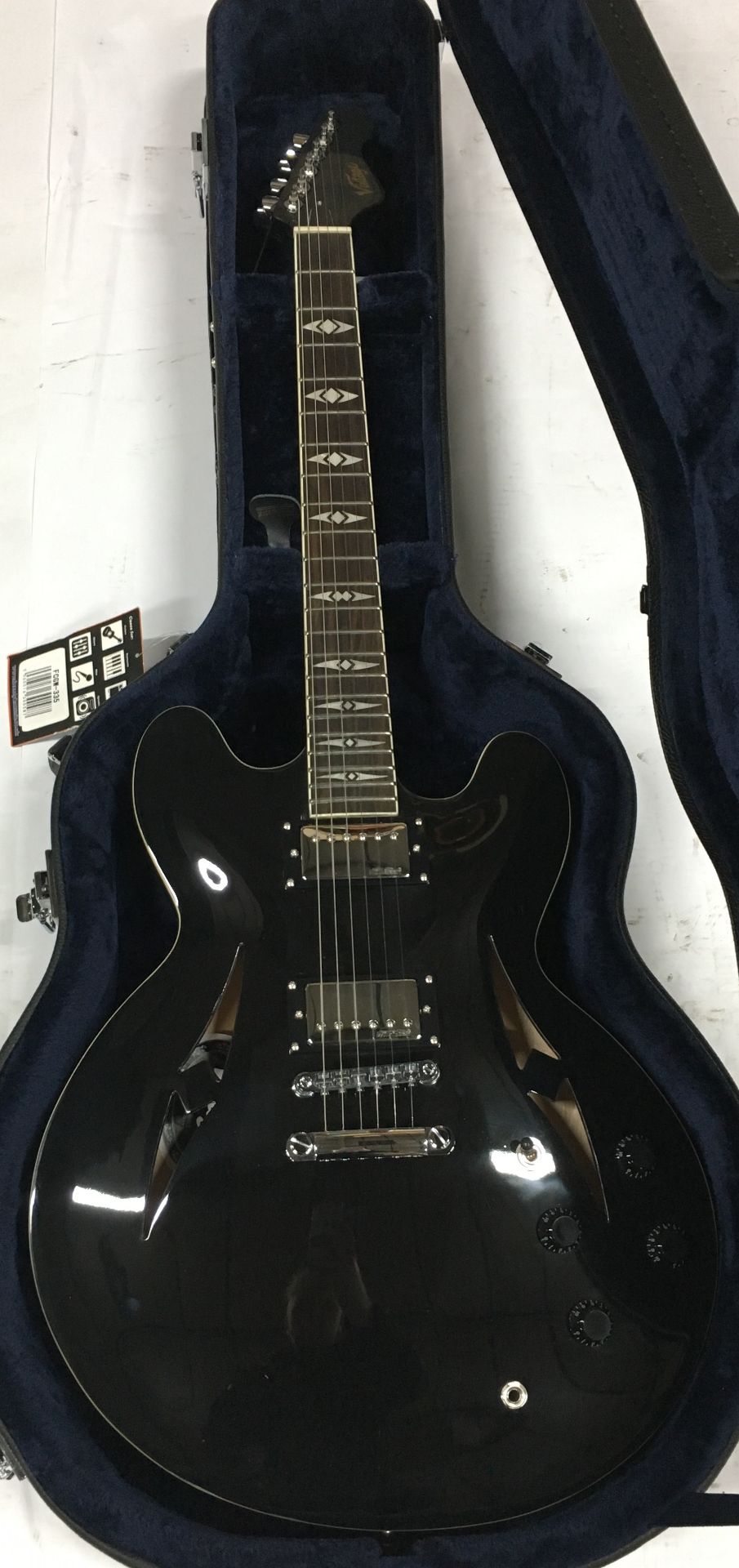 Vintage Electric Guitar in Black | CW15110103 | New | In Case - Image 2 of 3