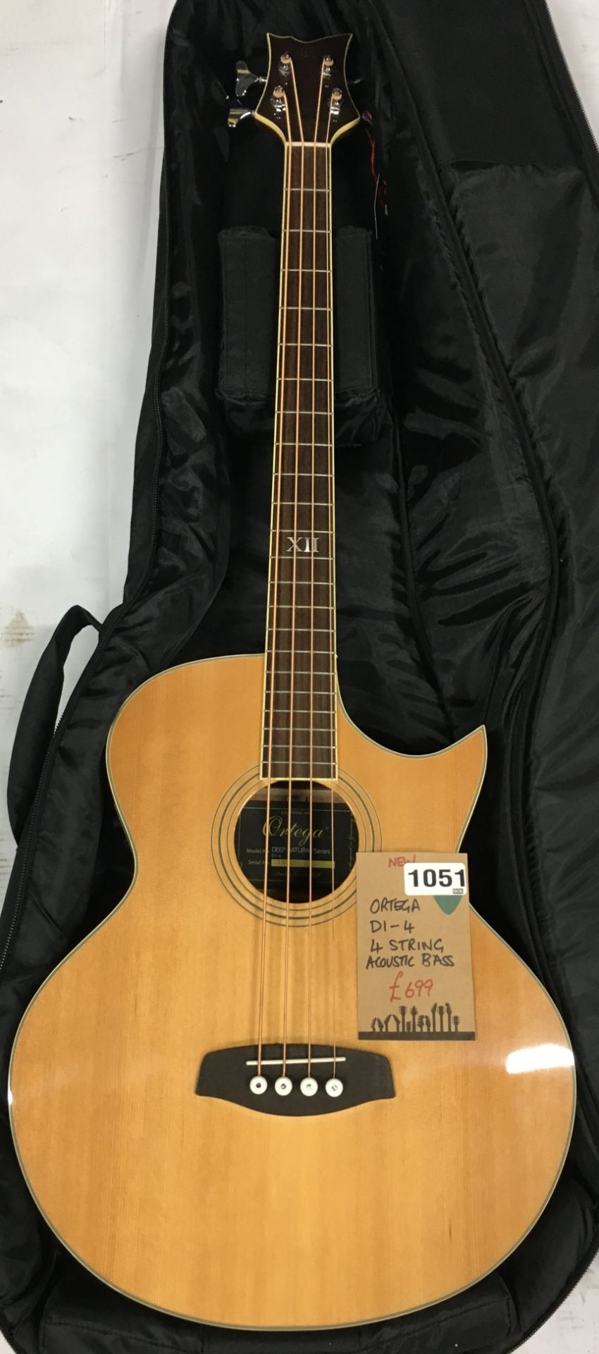 Ortega DI-4 4 String Acoustic Bass Guitar | New | In Case | RRP £699 - Image 2 of 4
