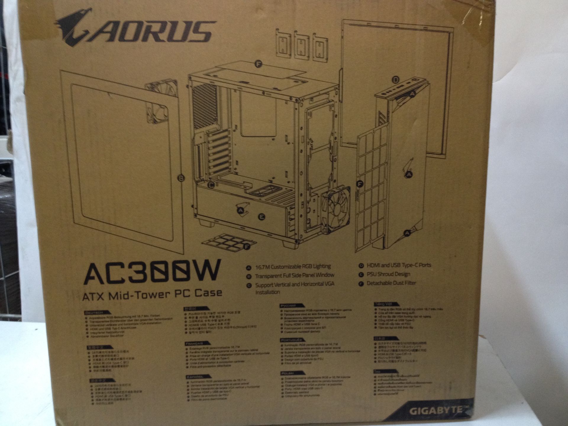 Aorus AC300W Mid Tower PC Case - In box - Bild 4 aus 7