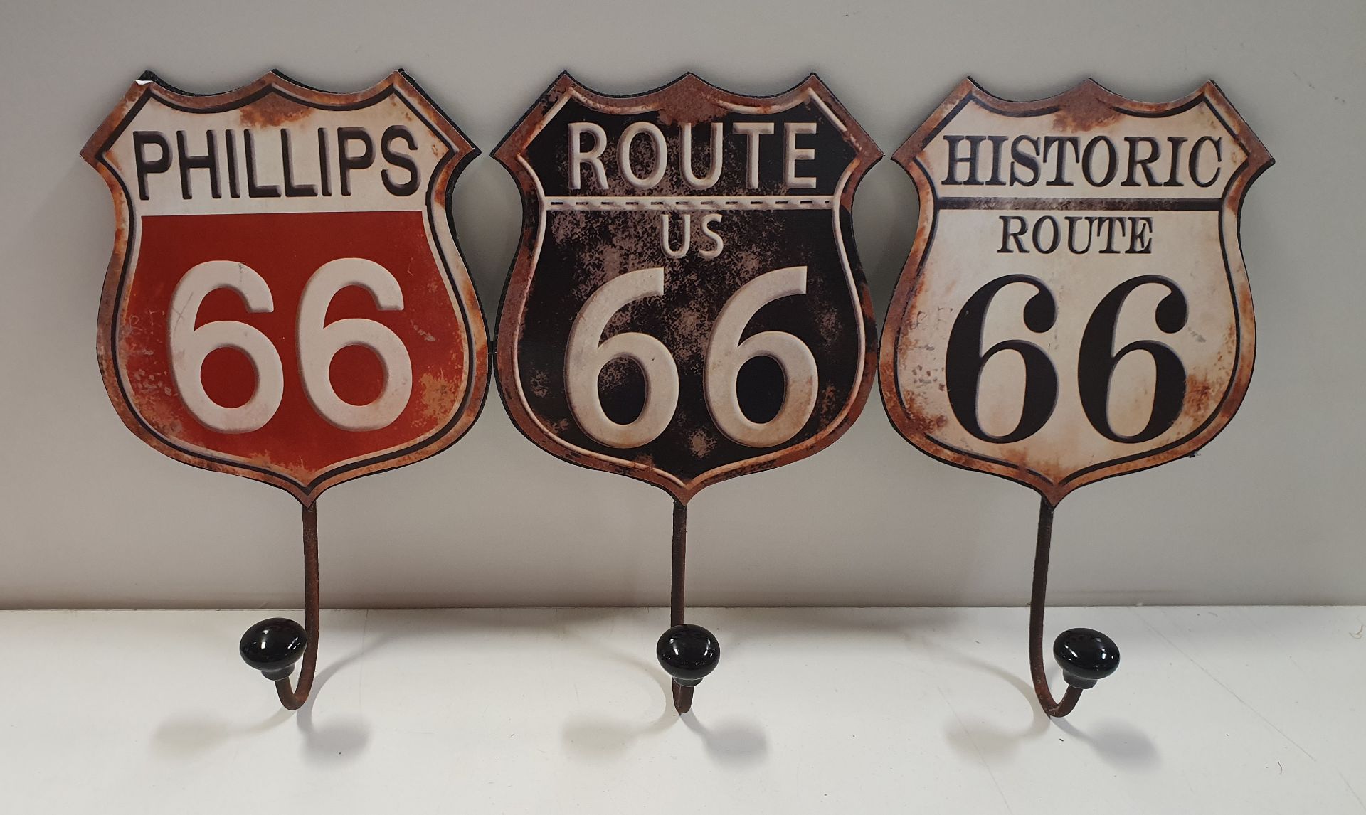 Vintage 'Route 66' Metal Hanger RRP £22.00