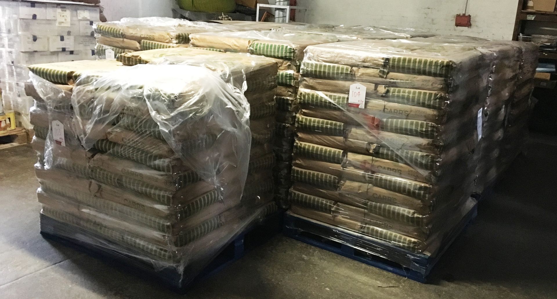 4 x Pallets of Carrs Spring Flour - Approximately 65 Bags per Pallet