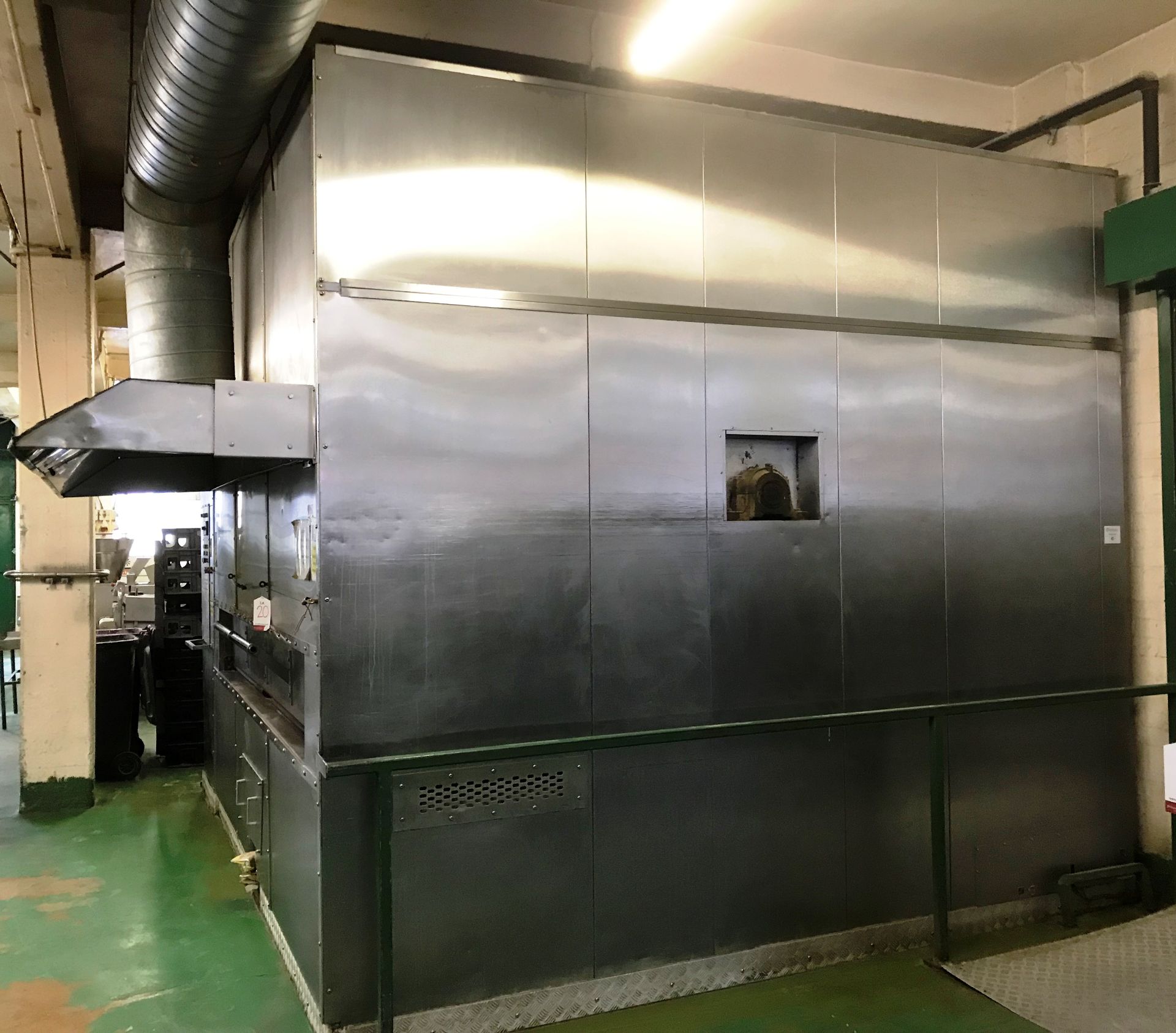 Acrivarn 48 Pan Reel Gas Oven w/ Extraction Canopy | Advised YOM: 1995 | Approx Size: 4.5m W x 3.75M - Image 8 of 8